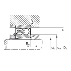 Bearing 2212-K-2RS-TVH-C3 + H312