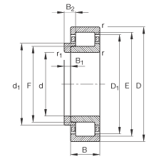 Bearing NJ224-E-TVP2 + HJ224-E