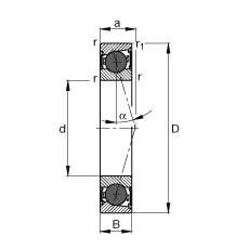 Bearing HCB71926-C-2RSD-T-P4S