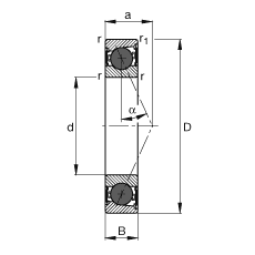 Bearing HCB7006-E-2RSD-T-P4S