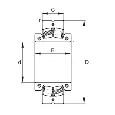 Bearing 222SM90-TVPA