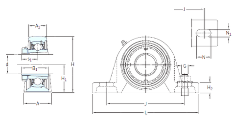 Bearing SYJ 45 KF+HE 2309