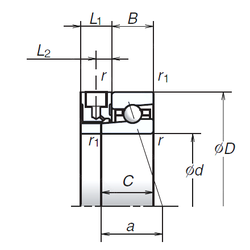 Bearing 55BER10XE